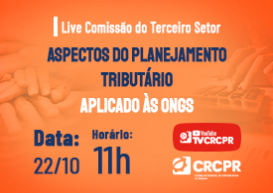 No dia 22/10, TV CRCPR apresenta live sobre 